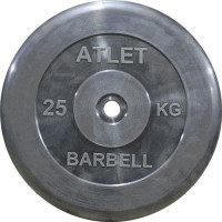 Обрезиненный диск MB Barbell ATLET d-25 - 25 кг