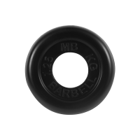 Диск обрезиненный, чёрного цвета, 50 мм, 1,25 кг, MB Barbell