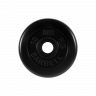 Диск обрезиненный, чёрного цвета, 50 мм, 10 кг, MB Barbell