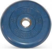 Диск обрезиненный, синий, 26 мм, 2,5 кг, MB Barbell