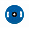 Диск обрезиненный, синий, евро-классик с ручками, 20 кг MB Barbell