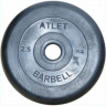 Обрезиненный диск MB Barbell ATLET d-25 - 2,5 кг