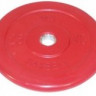 Диск обрезиненный, красный, 31 мм, 25 кг MB Barbell
