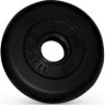 Диск обрезиненный, чёрного цвета, 31 мм, 1 кг MB Barbell