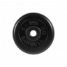 Диск обрезиненный, чёрного цвета, 31 мм, 5 кг MB Barbell