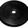 Диск обрезиненный, чёрного цвета, 50 мм, 20 кг, MB Barbell