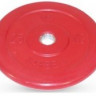 Диск обрезиненный, красный, 26 мм, 25 кг, MB Barbell