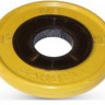 Диск обрезиненный, евро-классик, жёлтый, 1,25 кг MB Barbell