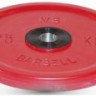 Диск обрезиненный, евро-классик, красный, 25 кг MB Barbell
